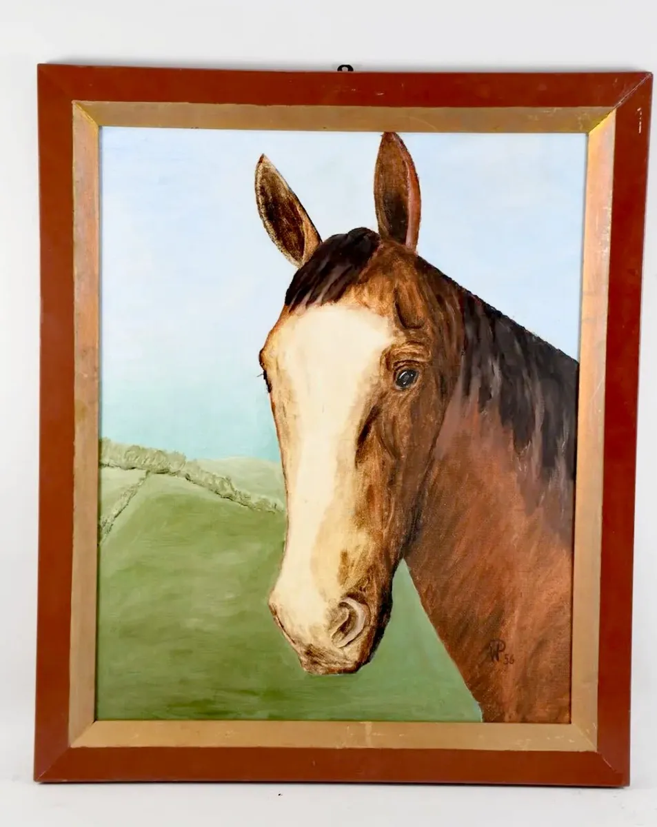 Lovely oil painting of a horse 1956