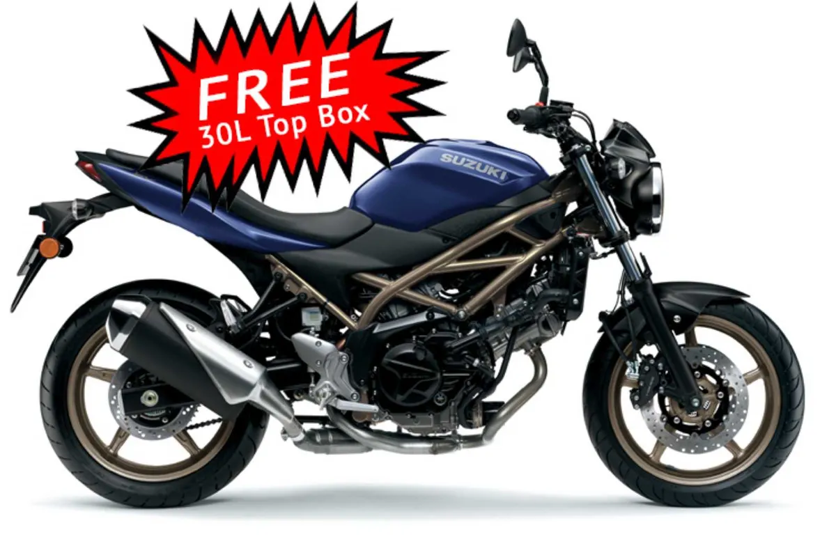 Suzuki SV650 & FREE Top Box @ Megabikes Dublin