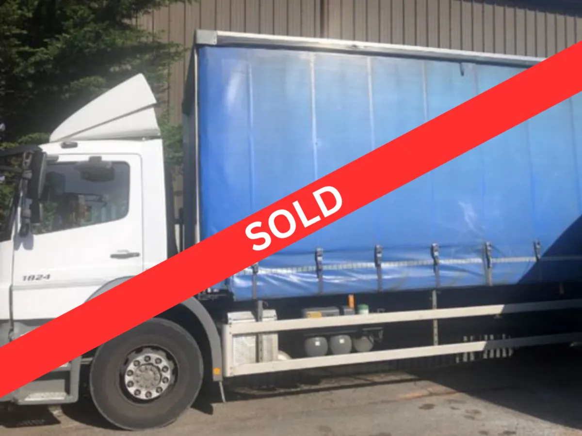 2013 Mercedes Benz Axor 18 T Curtain sider - Image 1