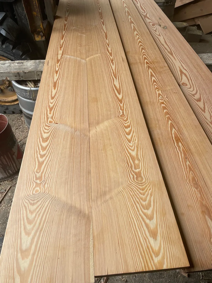 Reclaimed pitch pine flooring