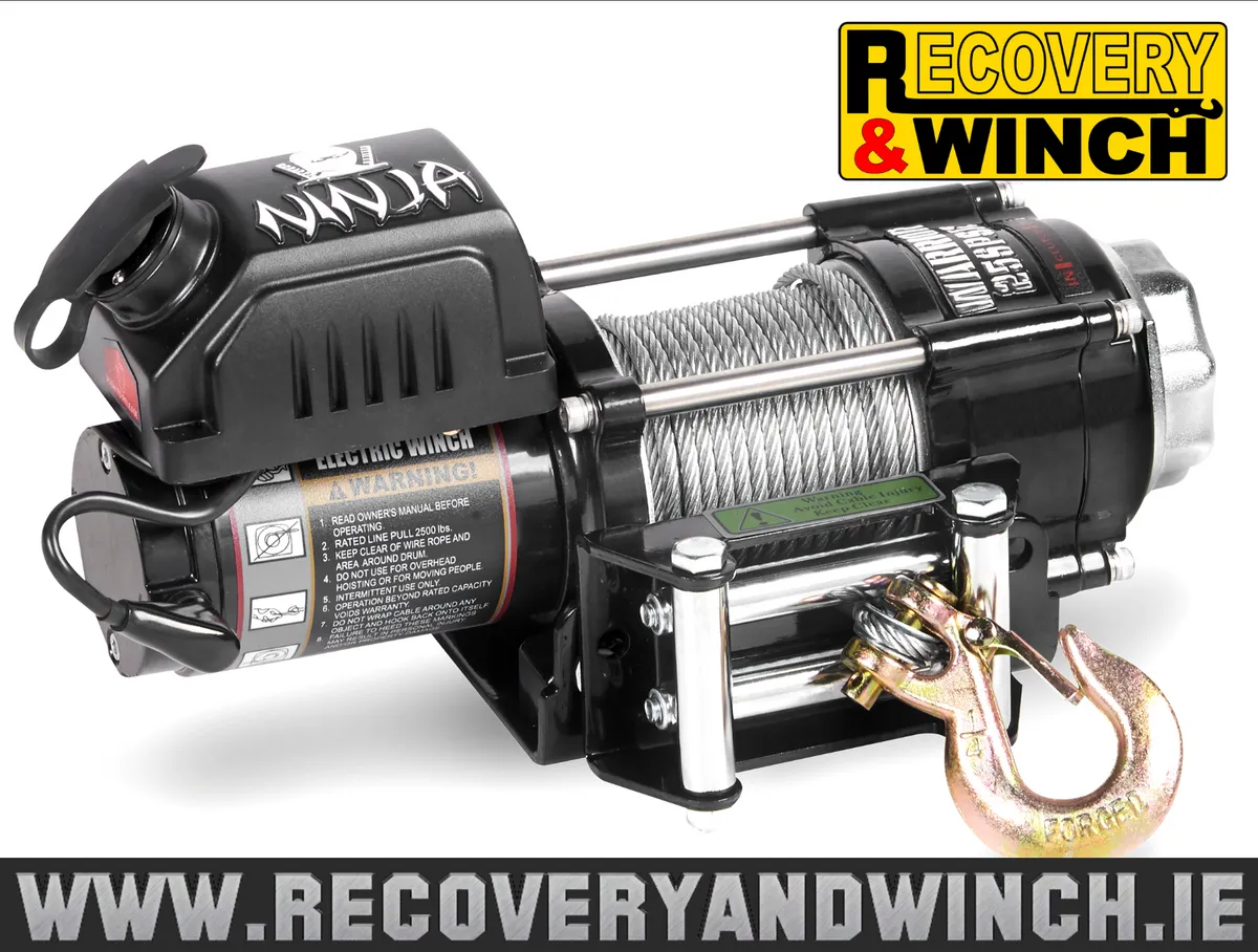 Warrior Ninja 2500lb (1134kg) Electric Winch 🔴 - Image 1