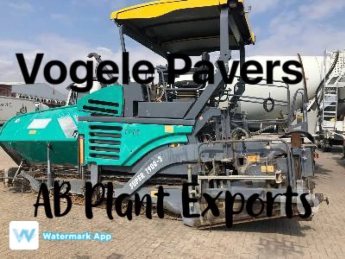 Vogele  paver exports - Image 1