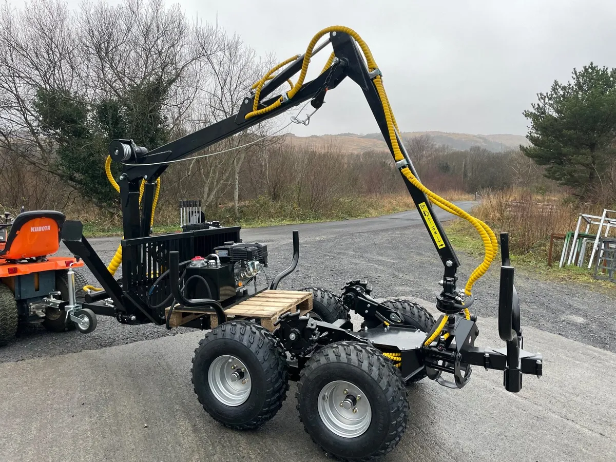 ATV Quad Log crane trailer. - Image 2