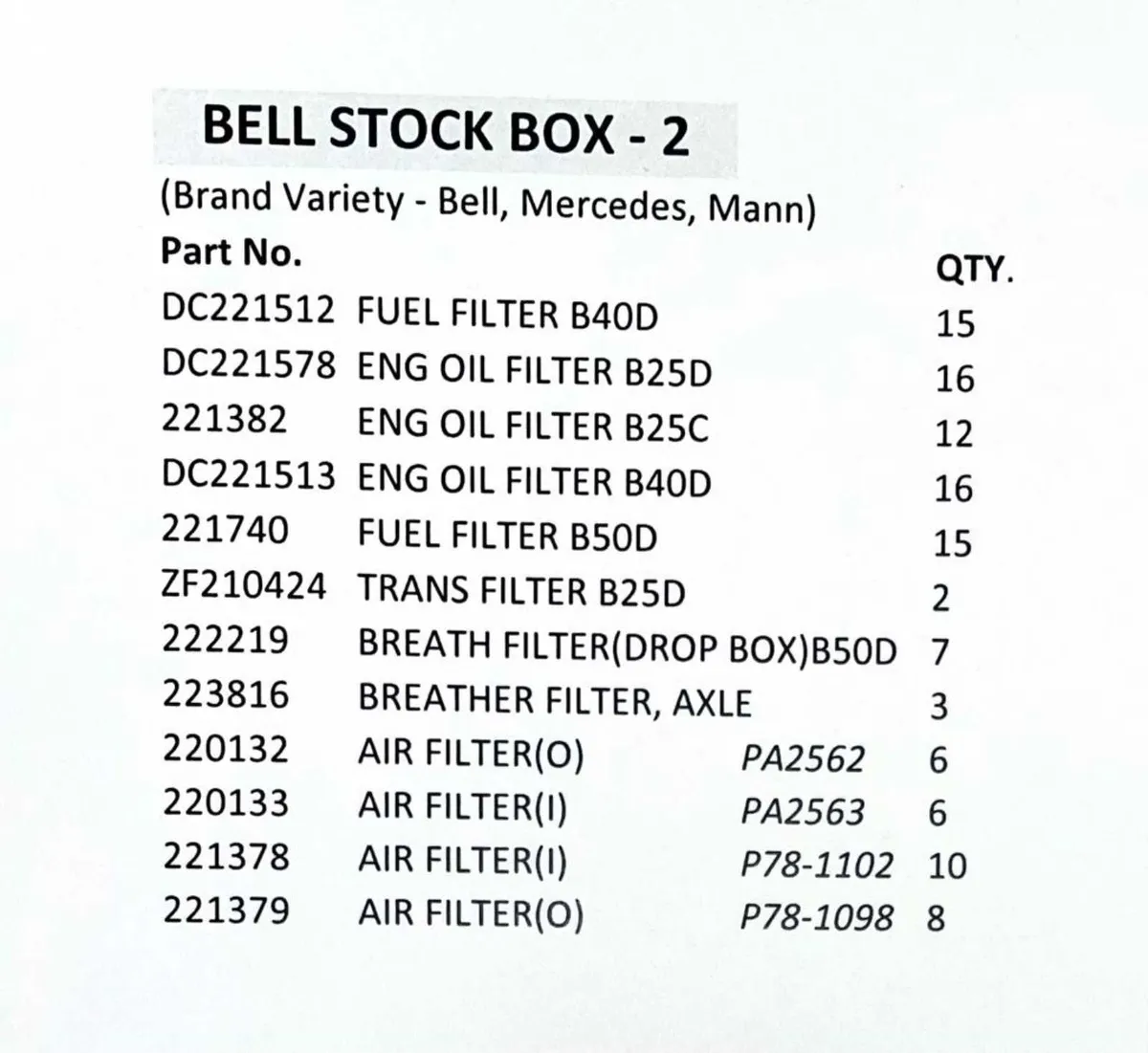 BELL PARTS STOCK CLEARANCE - Image 4