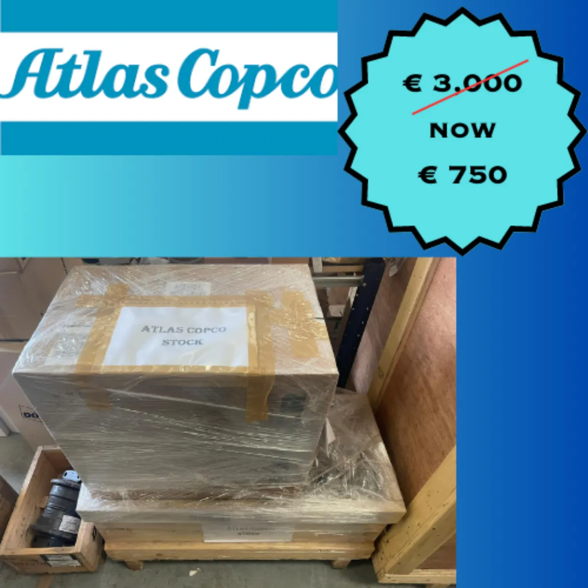 ATLAS COPCO PARTS STOCK CLEARANCE