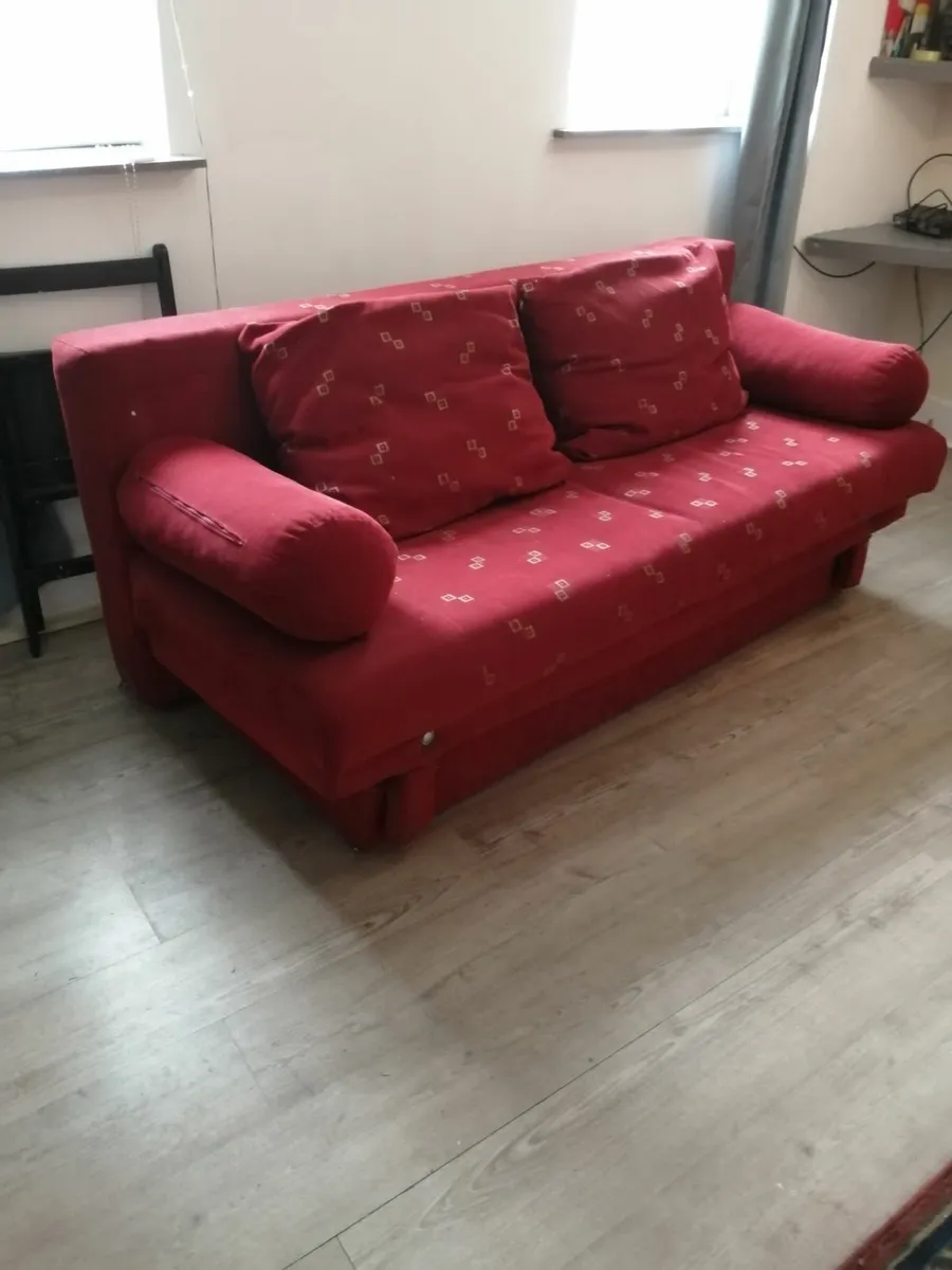 Sofa three seater converts to double bed