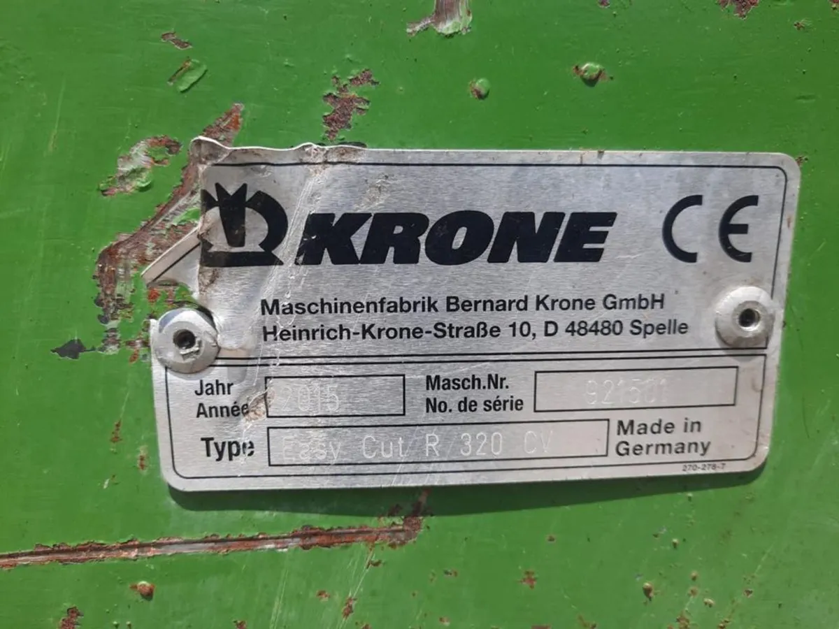 2015 Krone Easy Cut R320 CV 23240 - Image 4