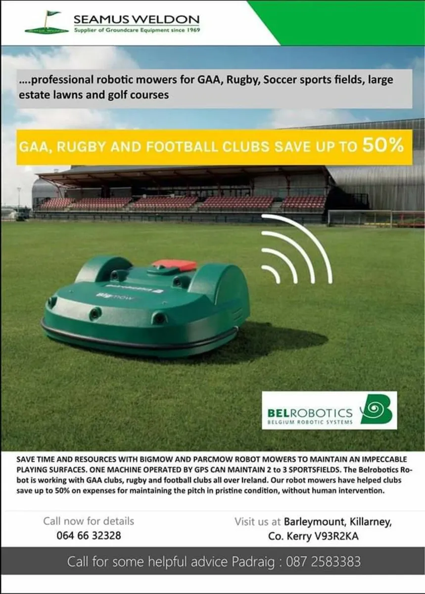 Robotic mowers for sports fields - Image 1
