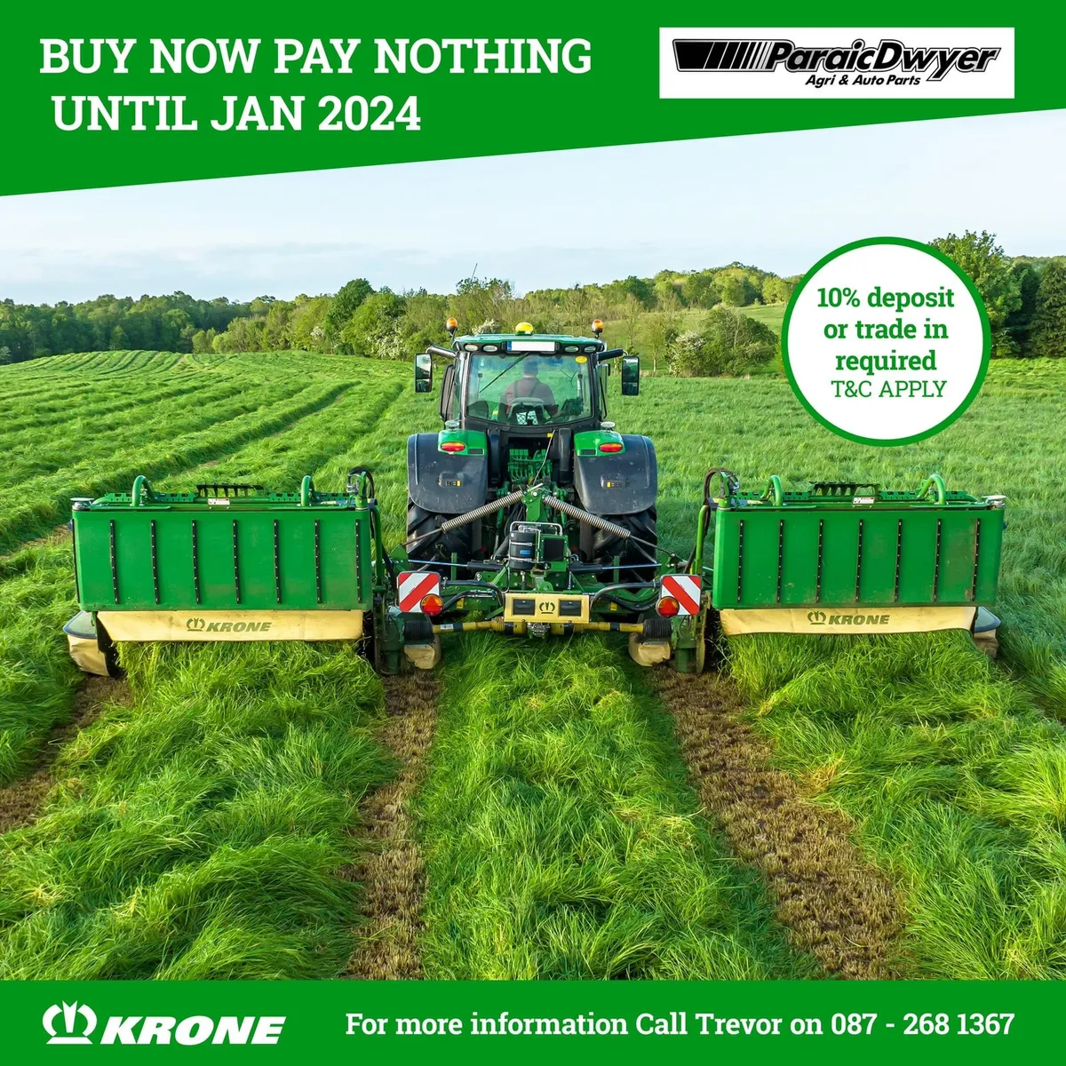 Krone Mowers - Pay nothing until January 24