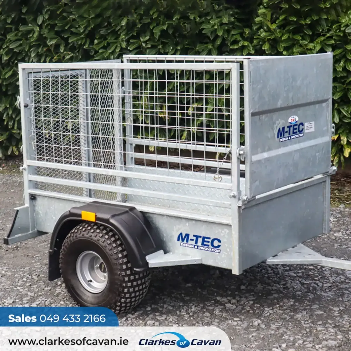 M-Tec 5ft x 3ft Single Axle Trailer