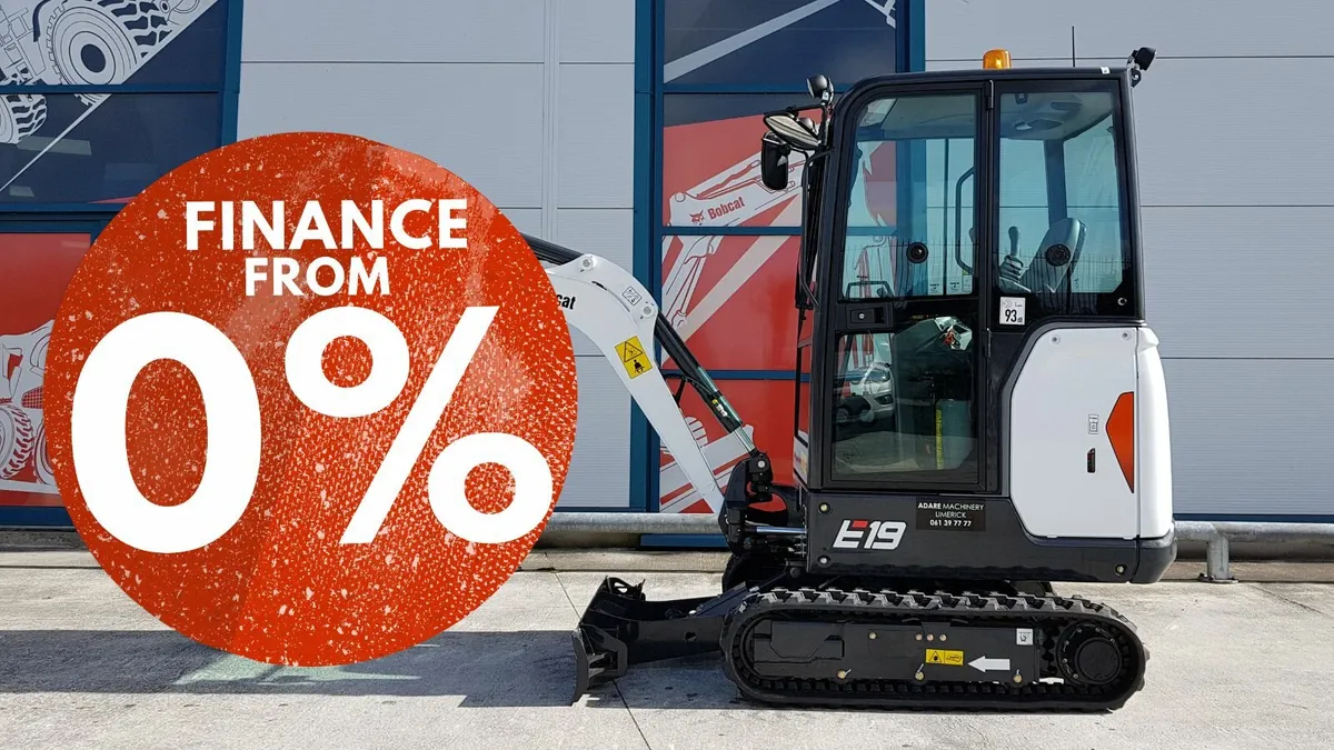 Bobcat E19 Excavator | 0% FINANCE AVAILABLE - Image 1
