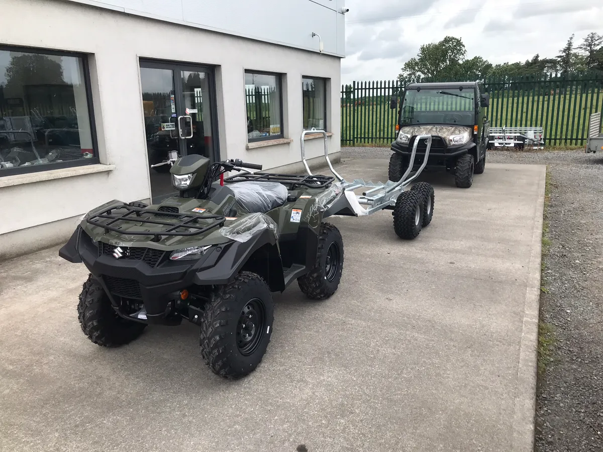 Suzuki KingQuad 750 + Bale Trailer €72 Per Week - Image 2