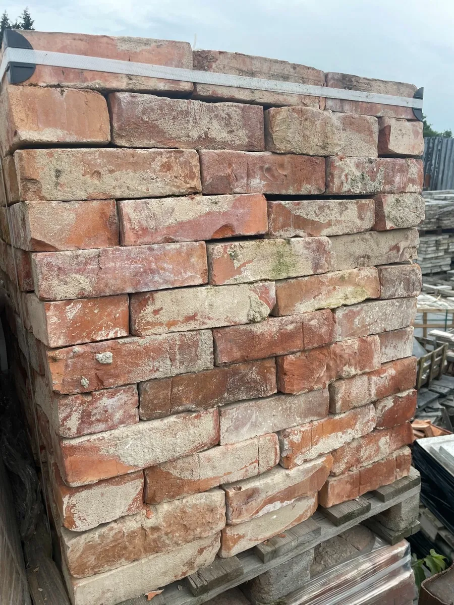 Salvaged red bricks