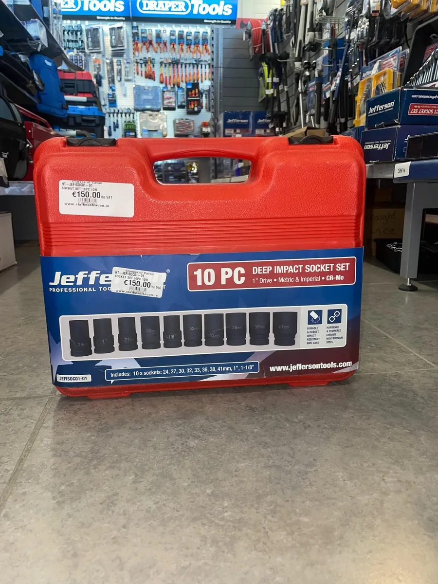 Jefferson Socket Set 10pc 1DR - Image 1