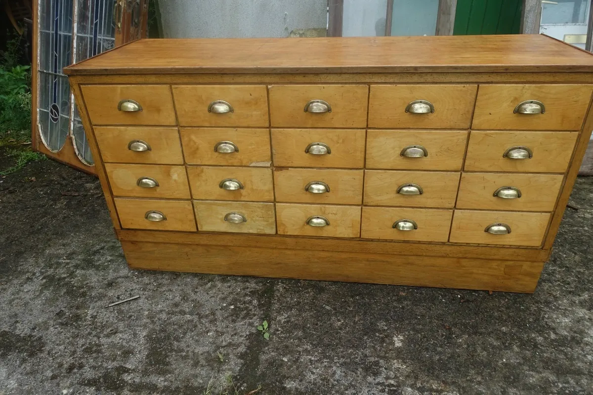 20 drawer vintage shop cabinet - Image 1