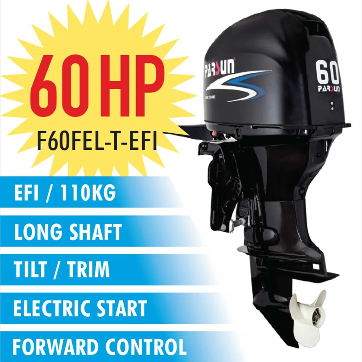 PARSUN OUTBOARD MOTOR 4-Stroke Long Sha - Image 1