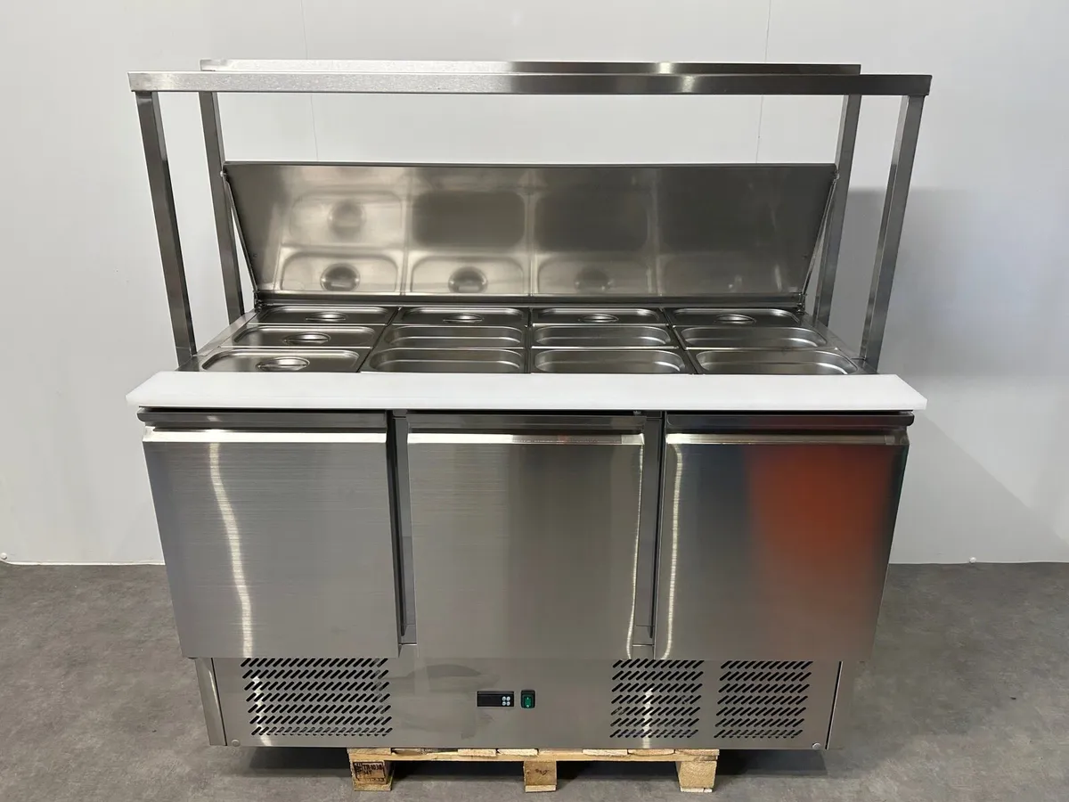 3 Door Saladette Fridge - Image 1