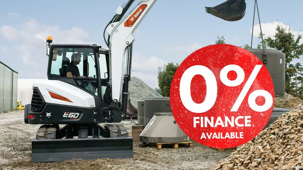 Bobcat E60 Excavator | 0% Finance Available - Image 1