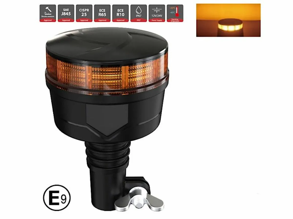 12/24V 19W Low Profile Compact Beacon - Image 1