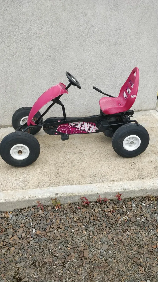 Berg pink go cart - Image 1