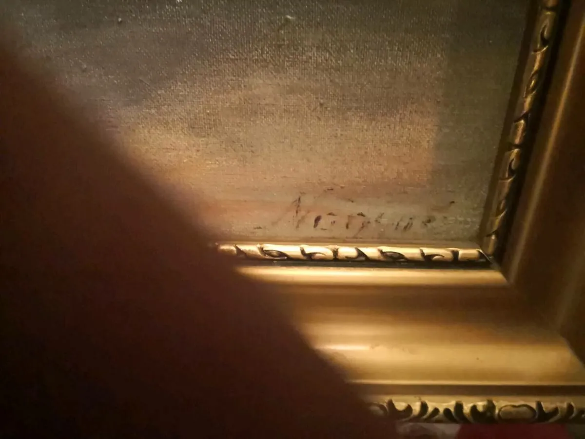 Antique oil painting on canvas - Image 2