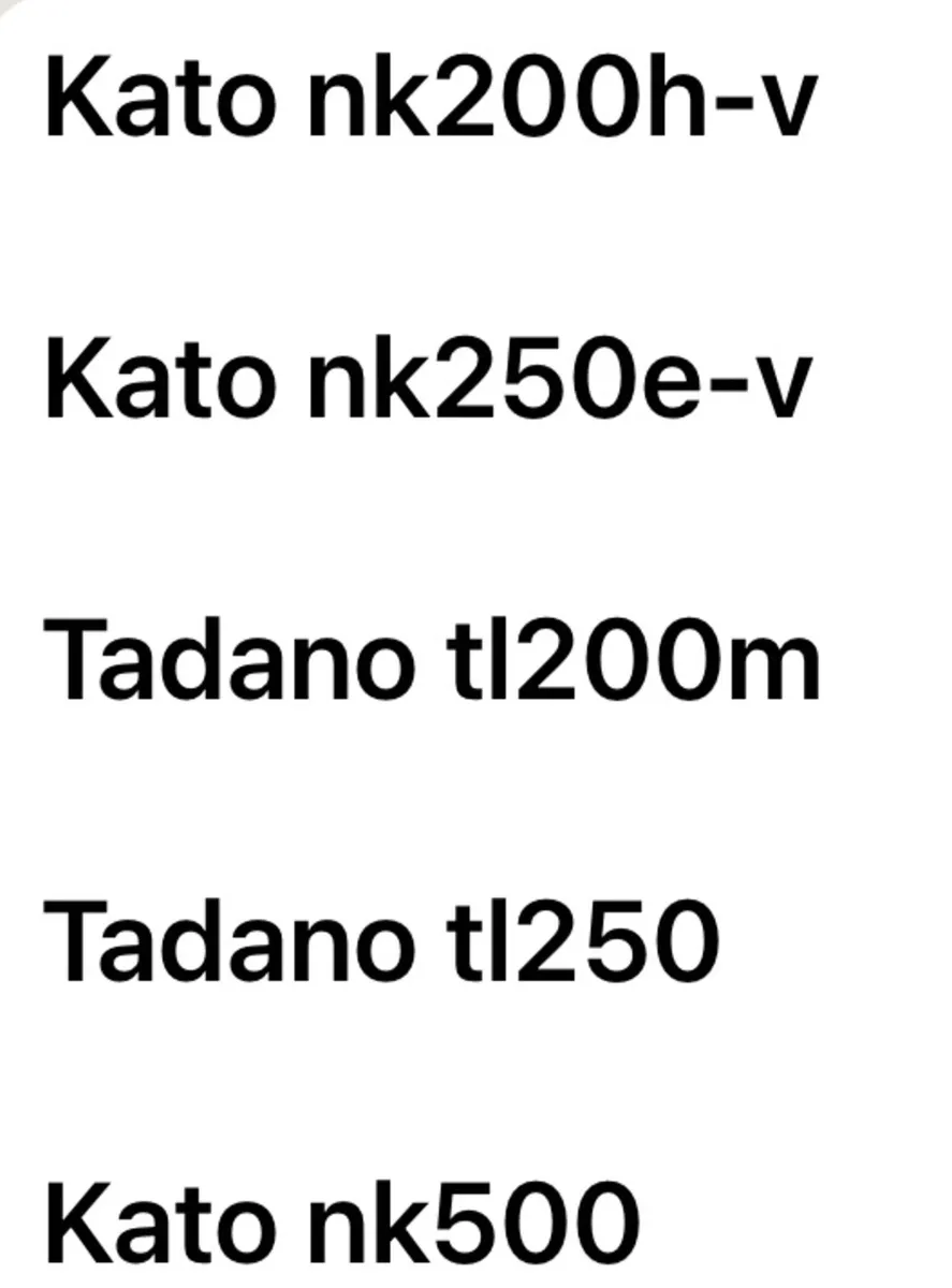 Kato tadano crane exports, plant and machinery - Image 1