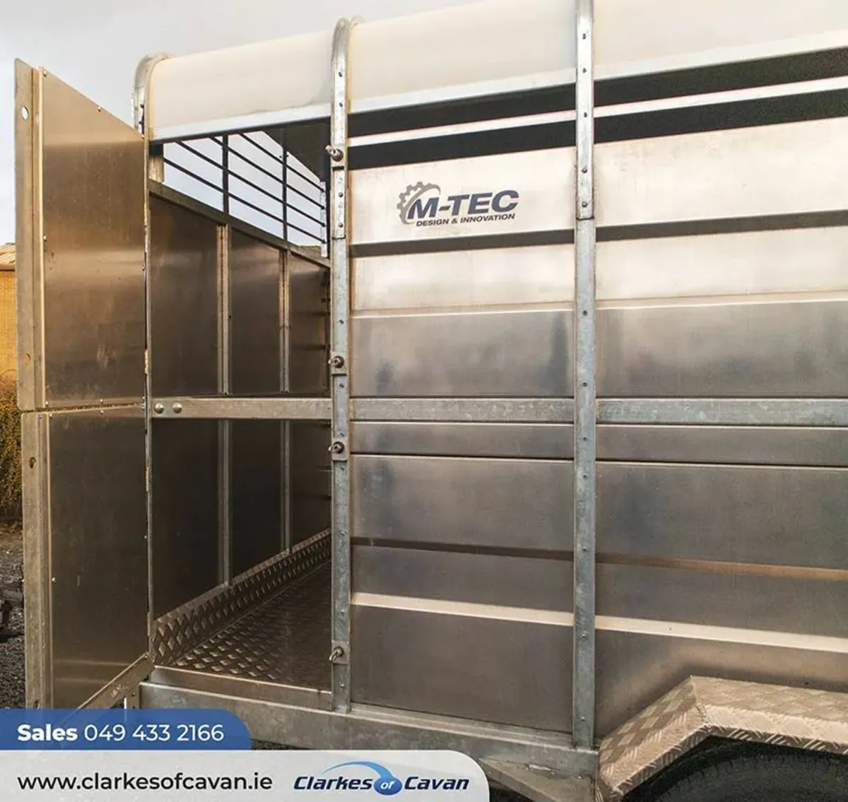 New M-Tec 12ft * 6ft Livestock Trailer - Image 4