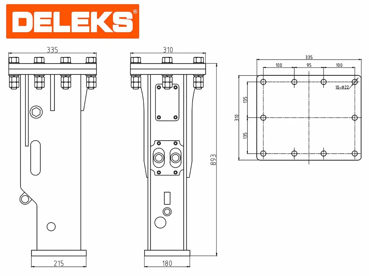 Hydraulic breaker for 5t miniexcavator - silenced - Image 3