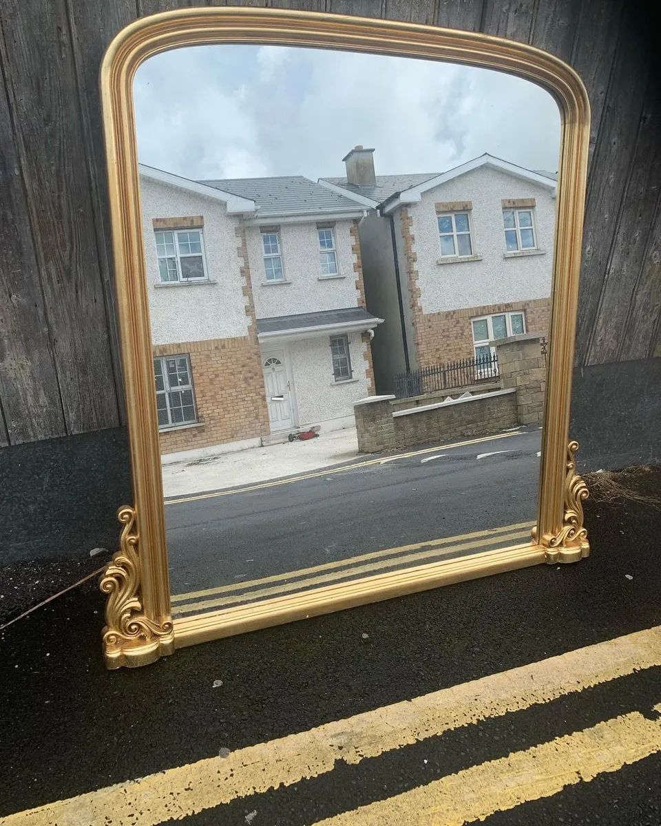 Georgain style overmantel mirror - Image 2