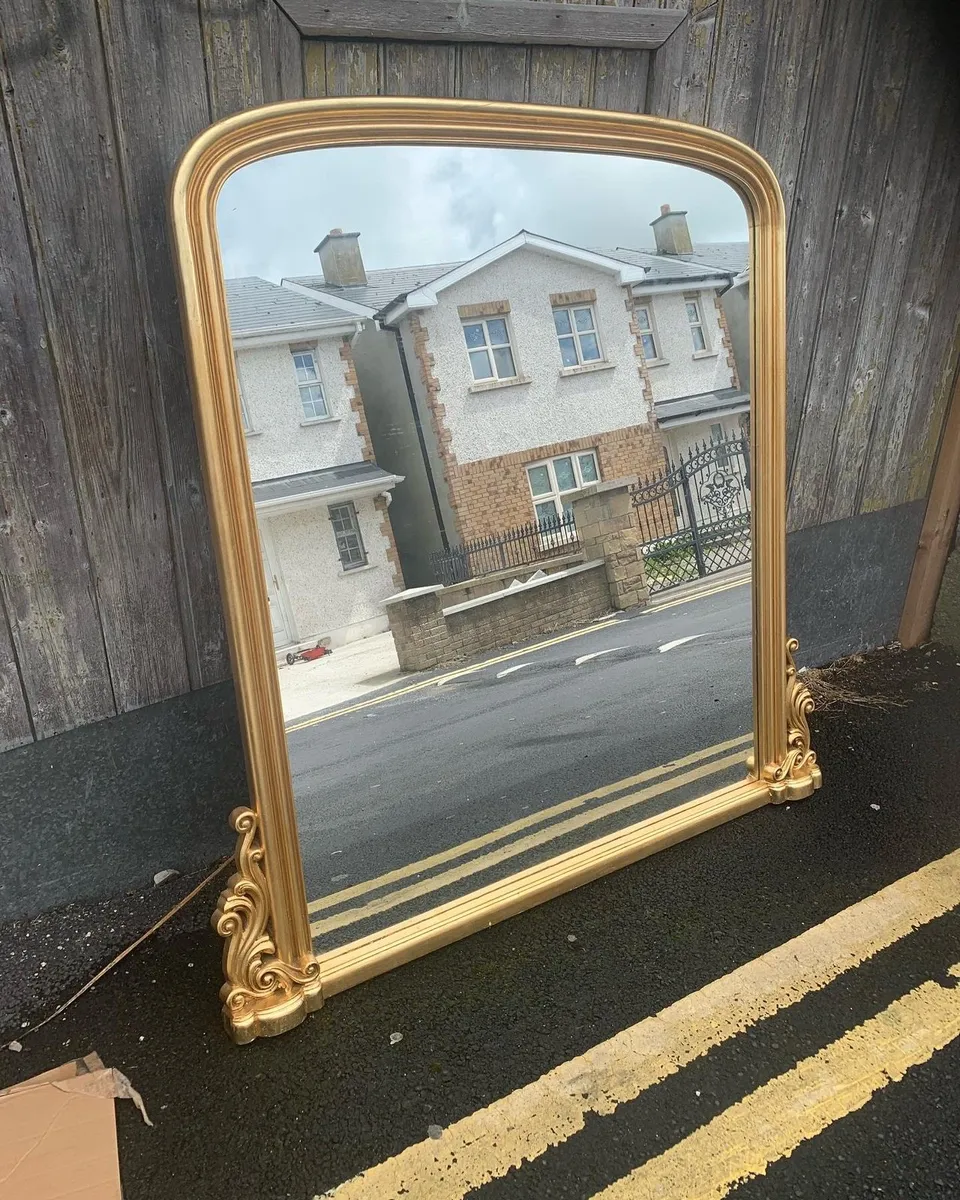 Georgain style overmantel mirror - Image 3