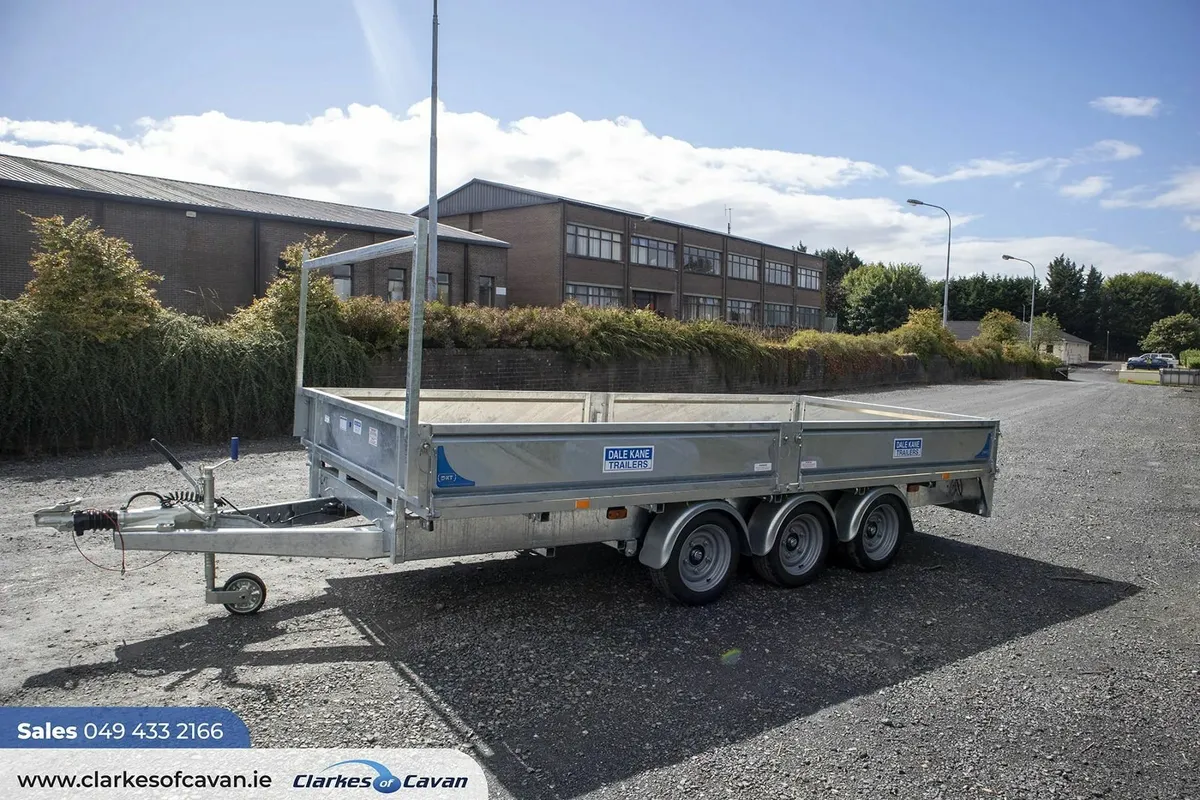 New Dale Kane 14ft x 6.6ft Tri Axle Trailer - Image 2