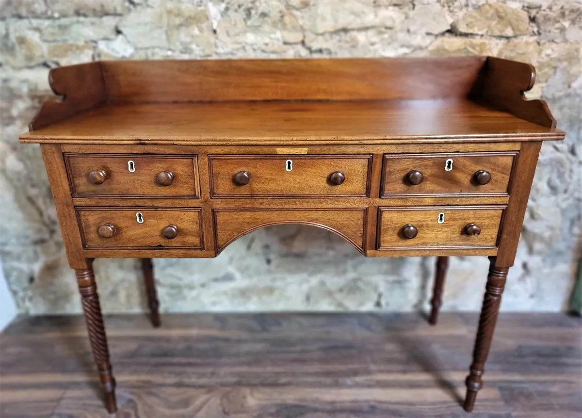 Victorian 5 Drawer Side Table- Circa 1840