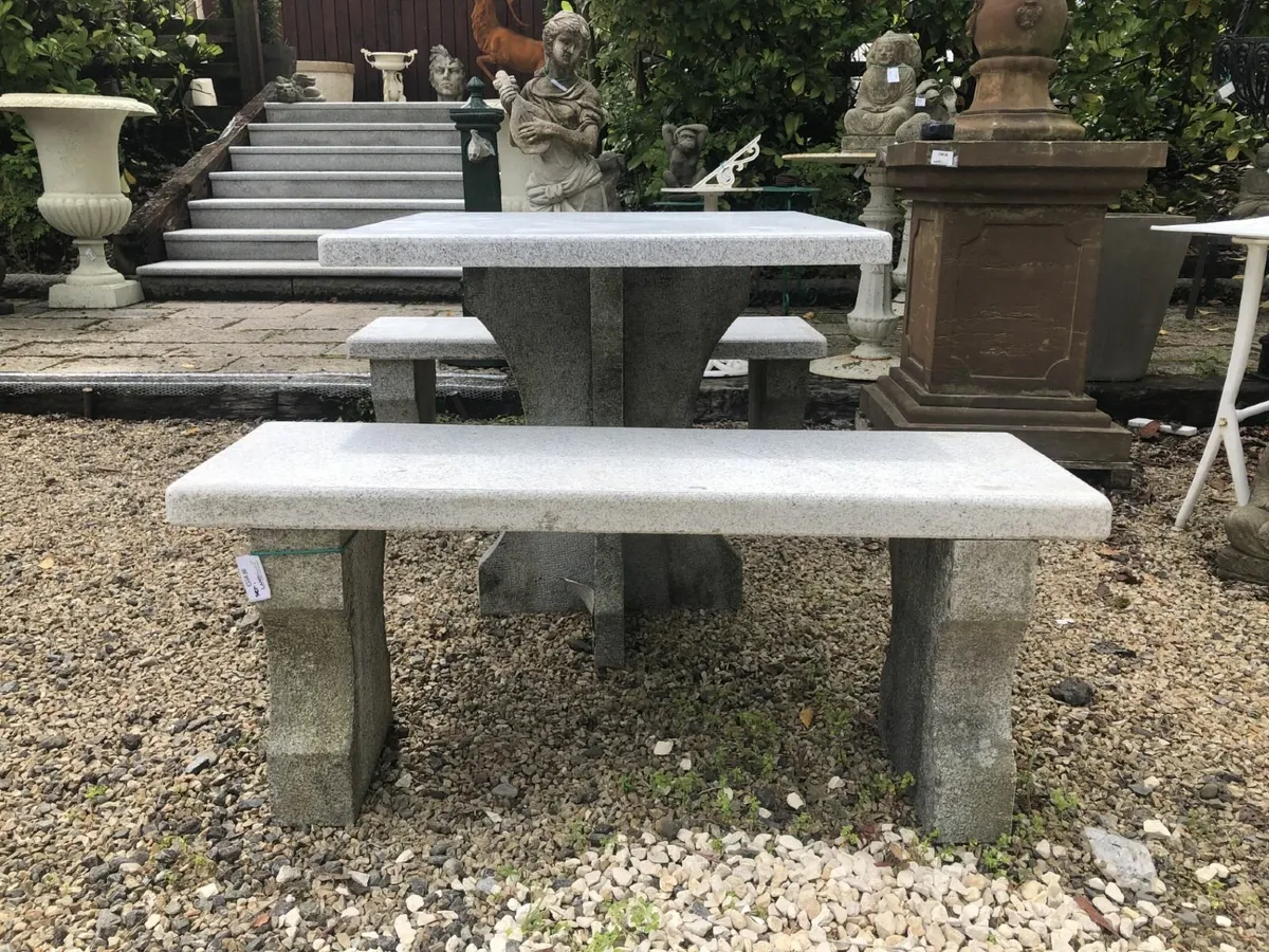 Garden Table & Benches - Image 1