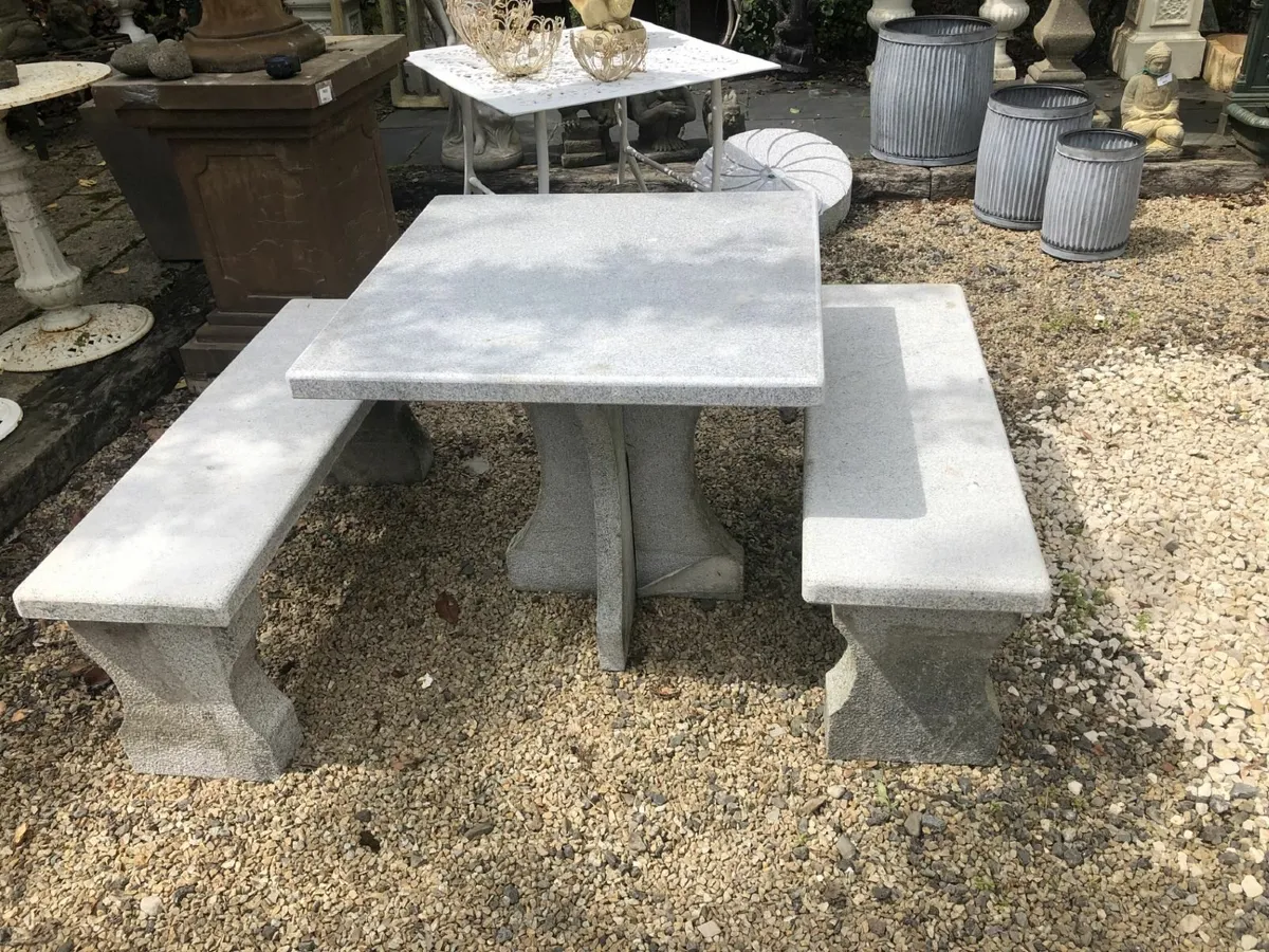 Garden Table & Benches - Image 2