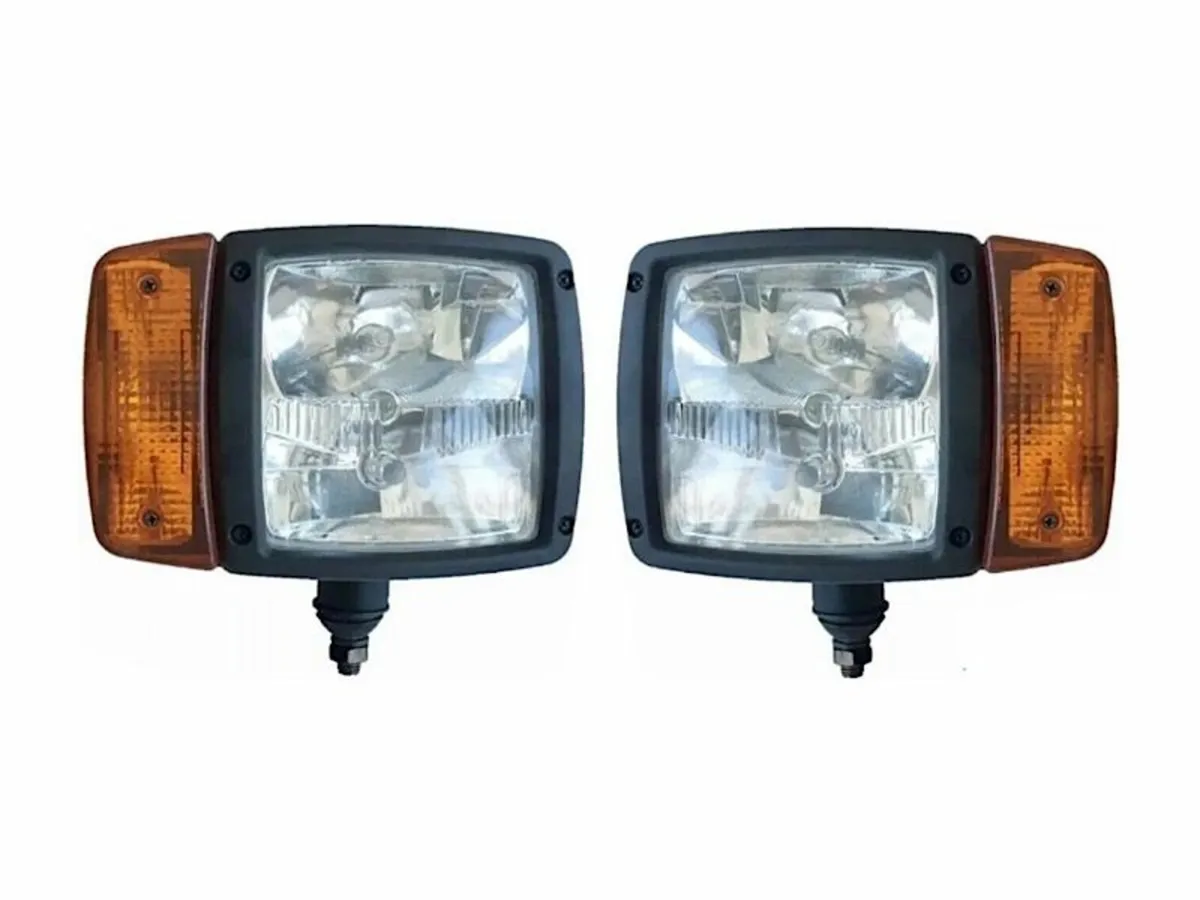 Pair Universal Fit Headlights Suit JCB/Manitou/Mat - Image 1