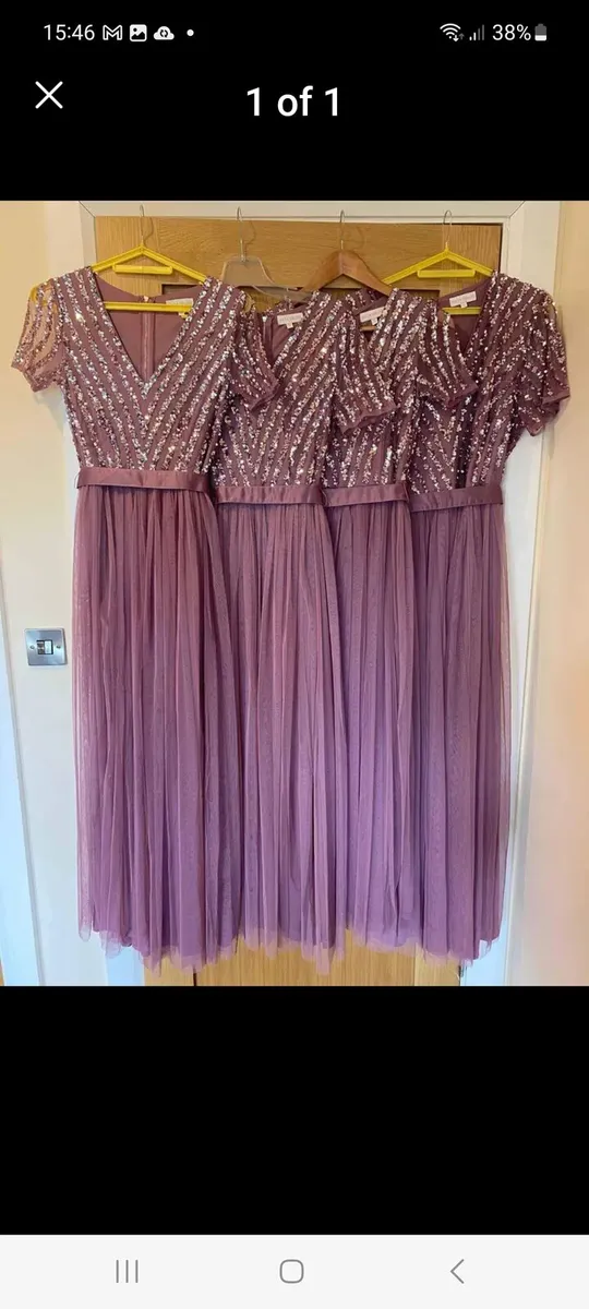 Bridesmaids dresses x 4 - Image 4