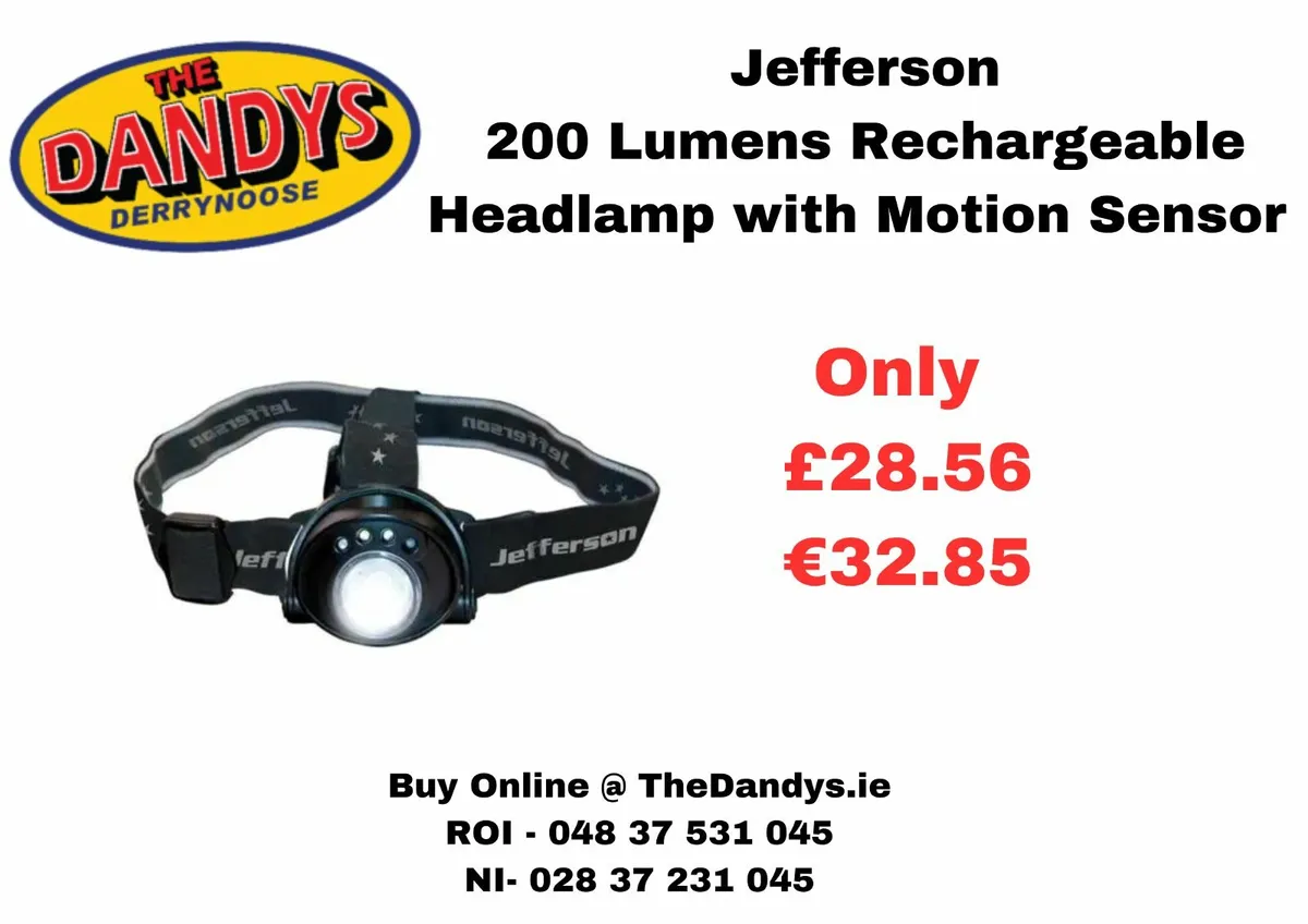 Clulite & Jefferson Headlights, Torches, COB Lamps