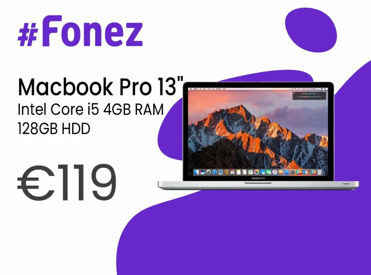 MacBook Pro (13-inch) Intel Core i5 128GB HDD - Image 1