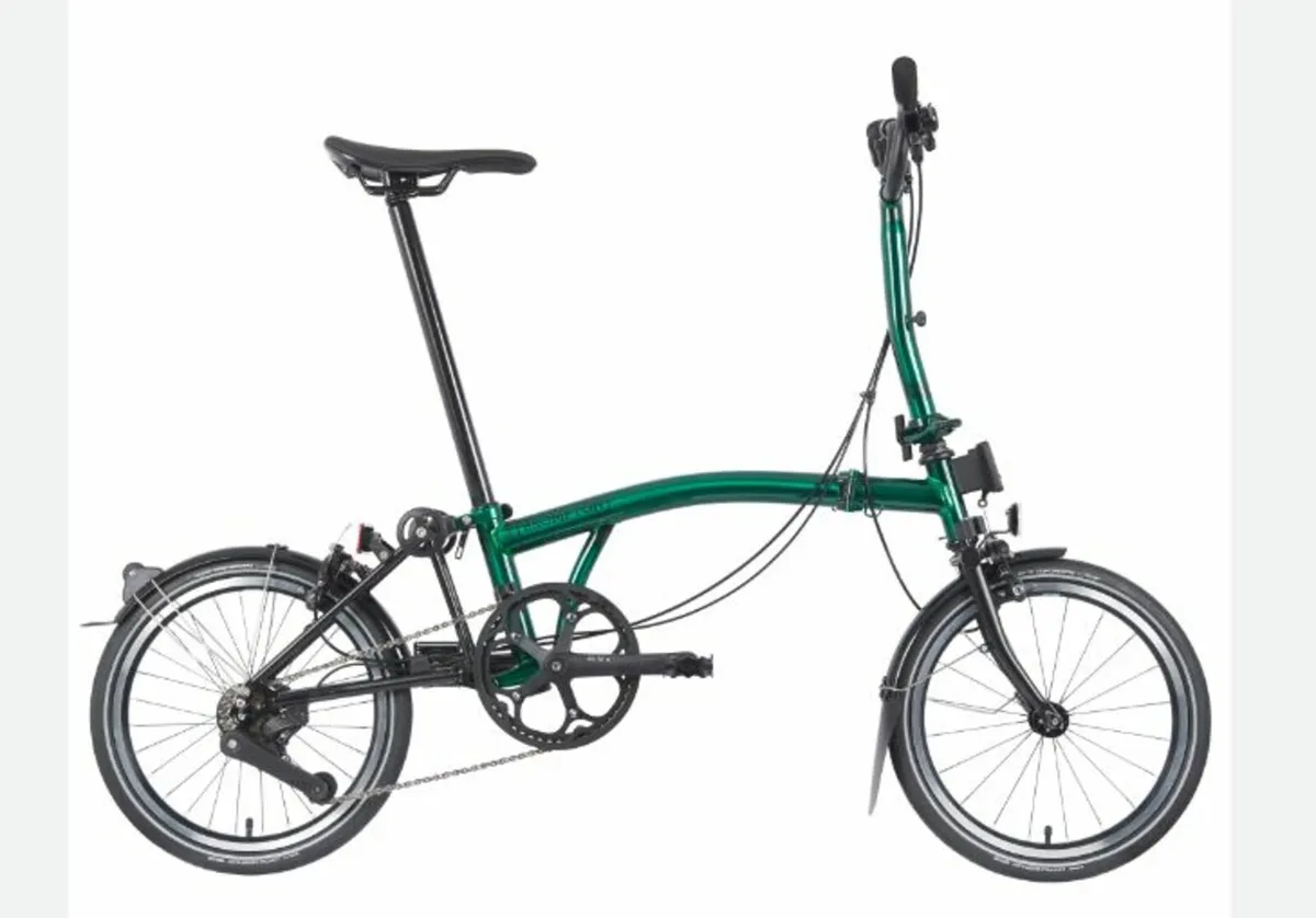 Brompton P-Line Bike Emerald Lacquer M4L - Image 1