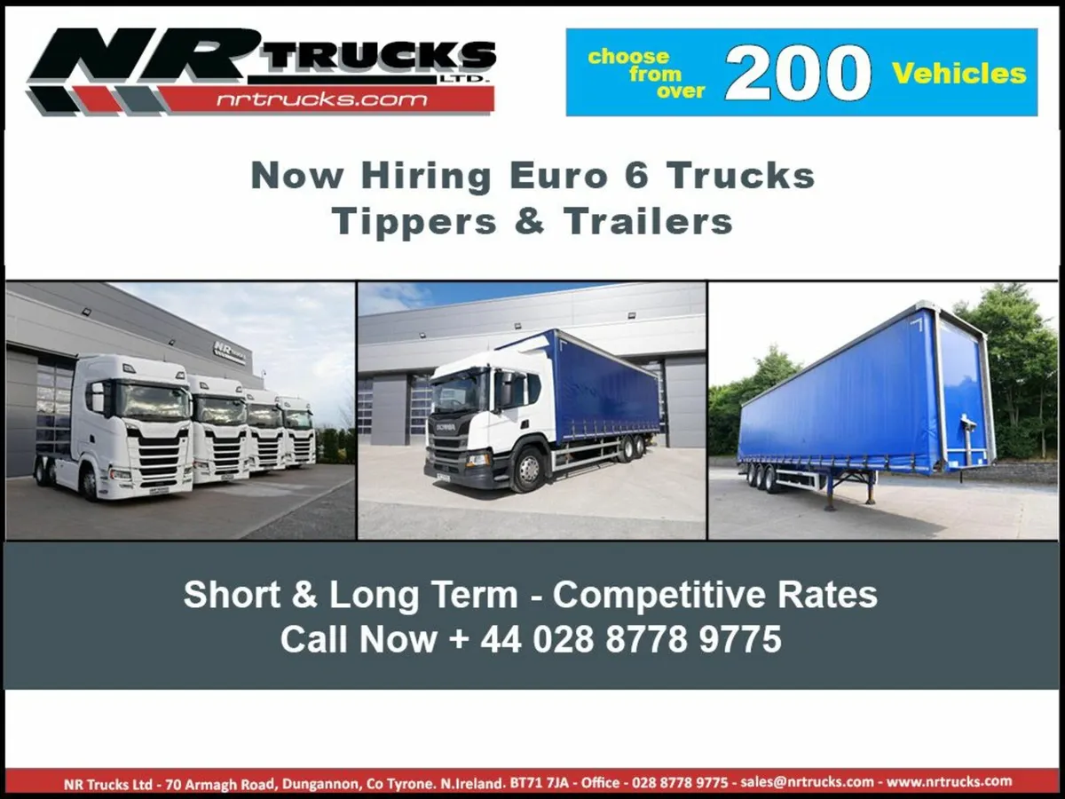 Scania Volvo Trucks Trailers & Rigids For Hire