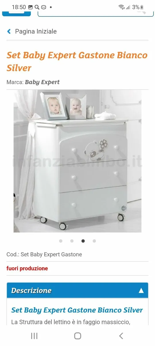 Baby cot wooden  set - Image 4