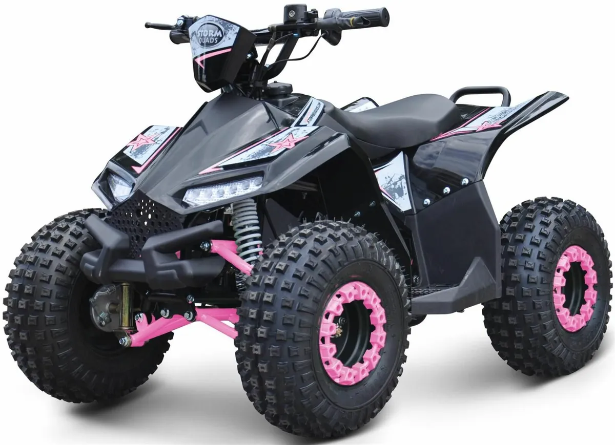 PINK RENEGADE KIDS Electric Quad HIGH power+PETROL - Image 3