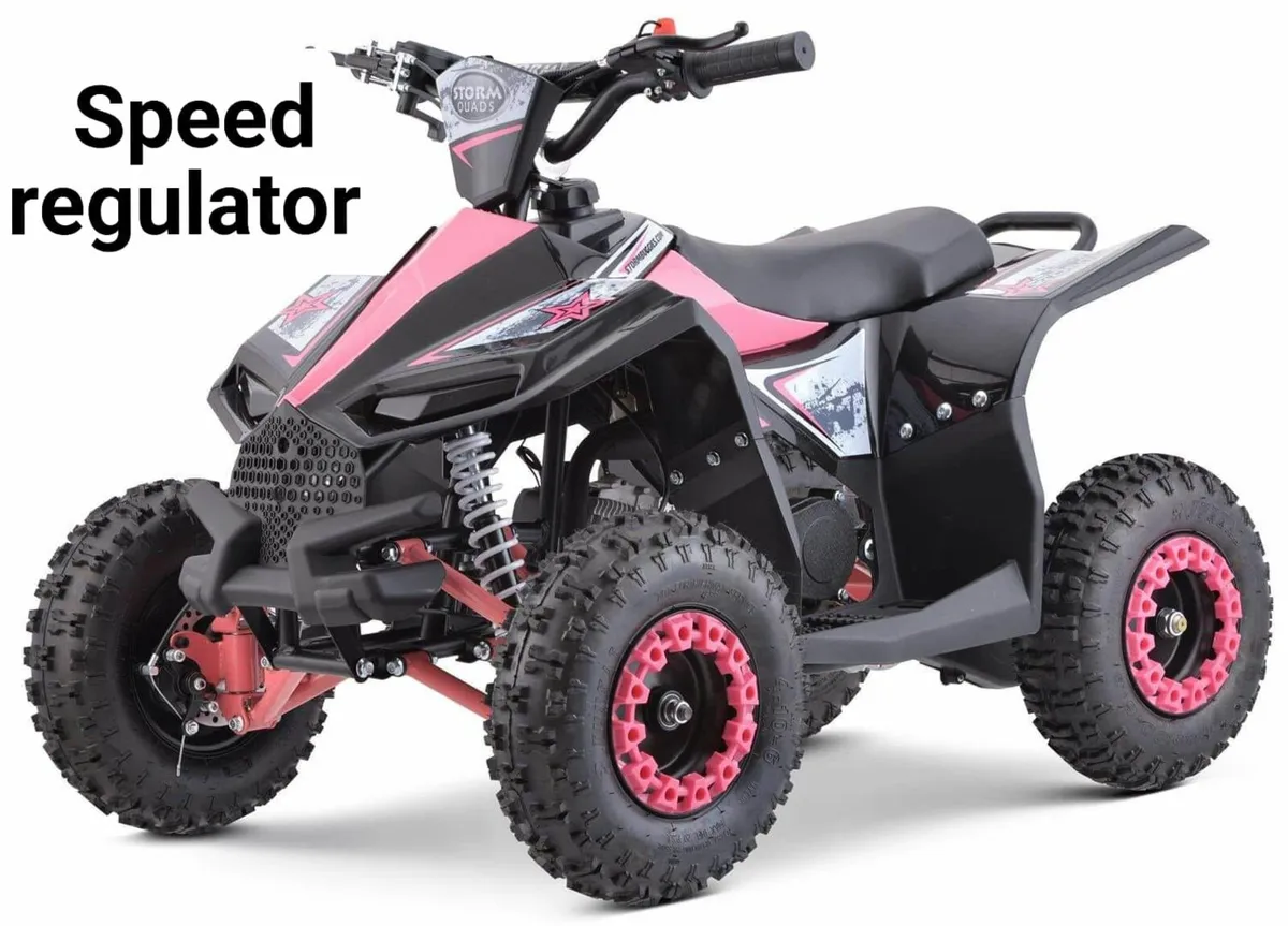 PINK RENEGADE KIDS Electric Quad HIGH power+PETROL - Image 2