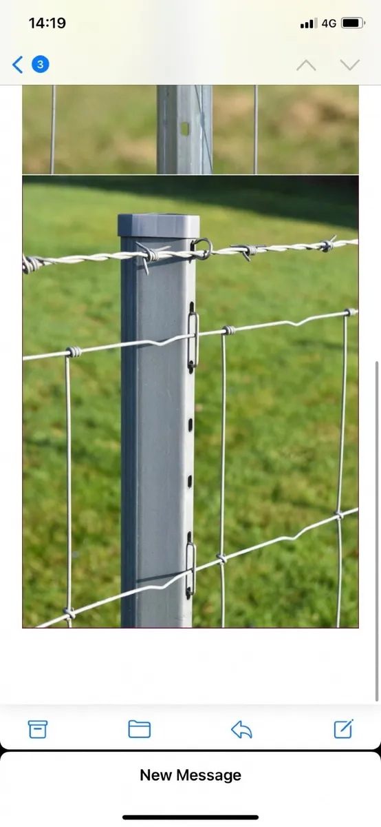 Steel fencing posts