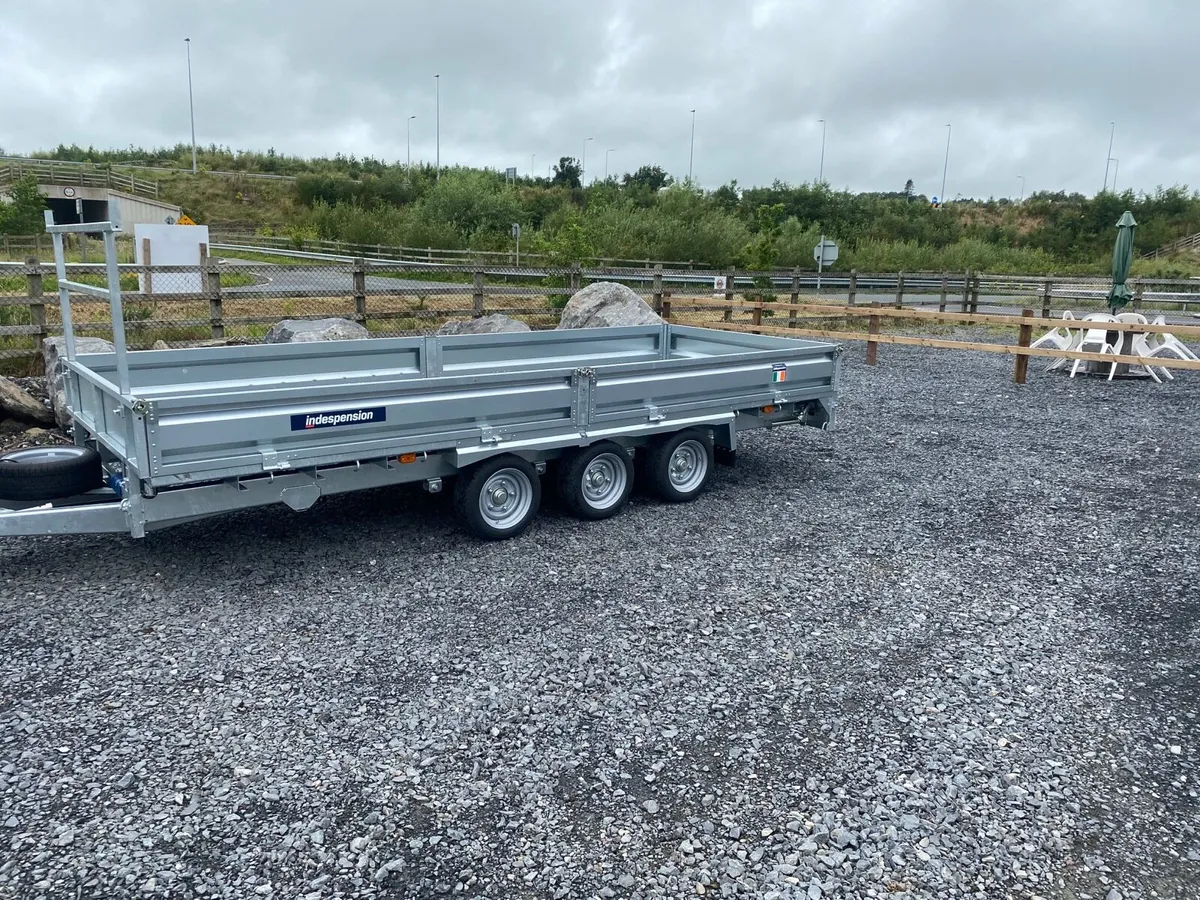 16ft indespension flat bed trailer - Image 1