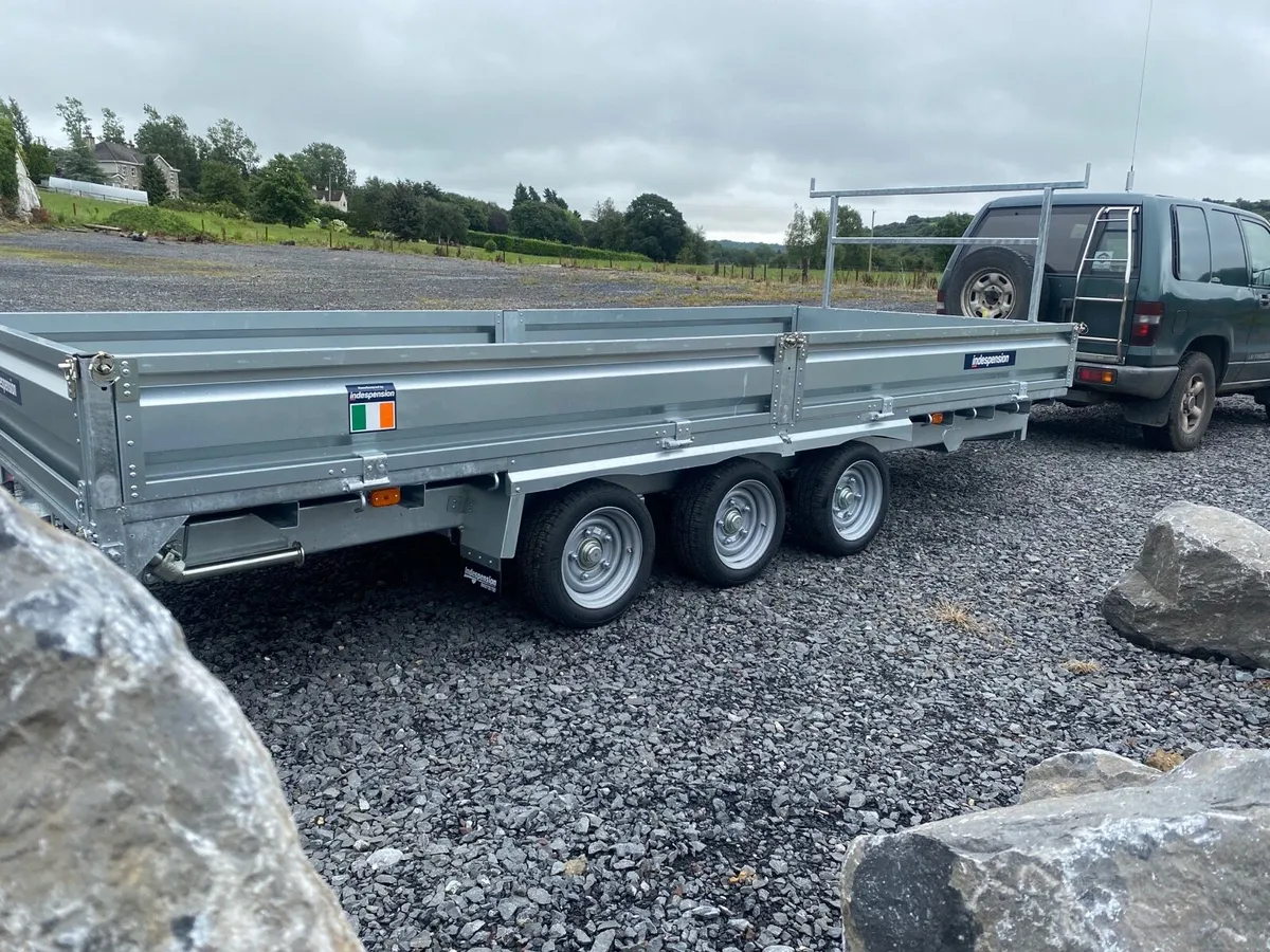 16ft indespension flat bed trailer - Image 2