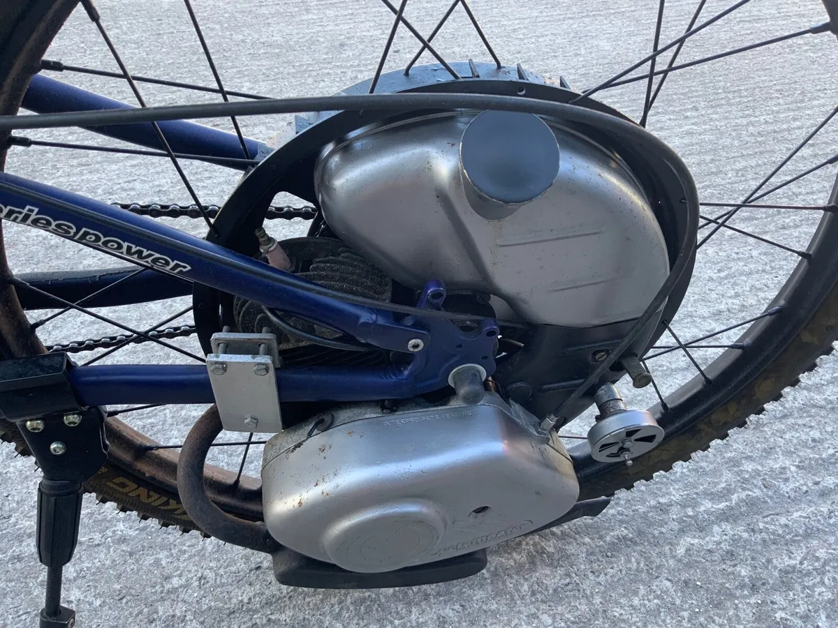 Cyclemaster in modern bike  and spare engine - Image 1