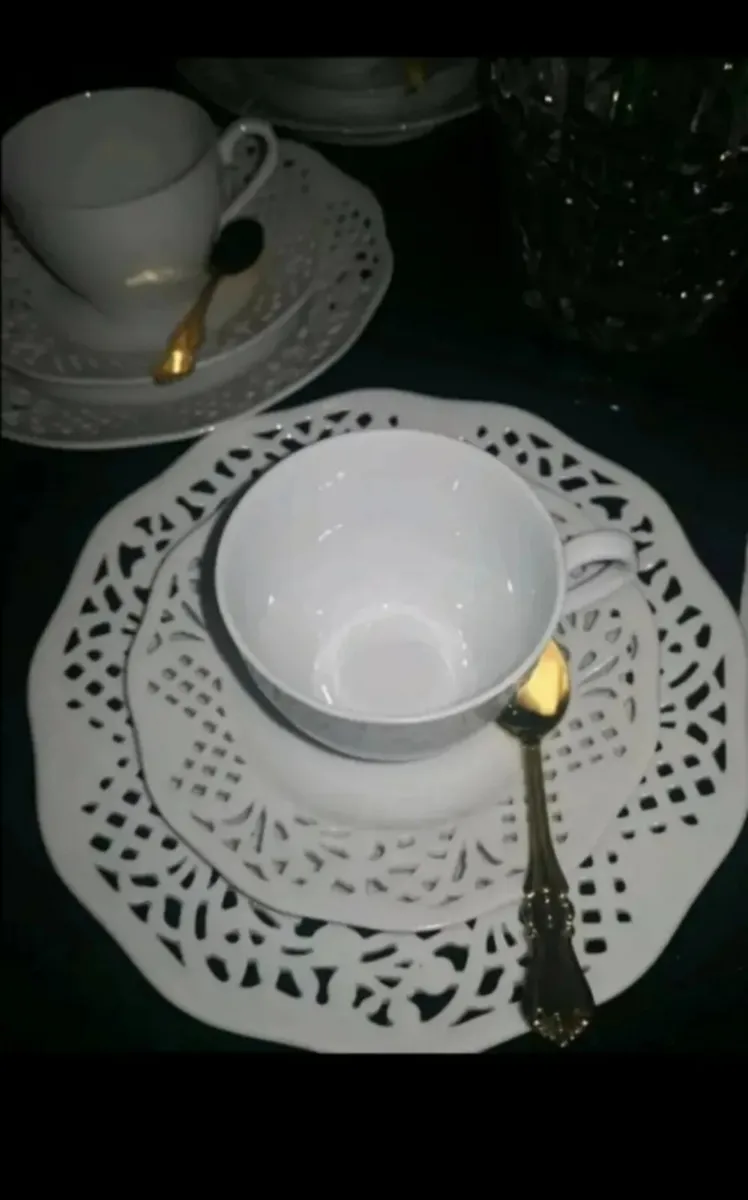 Super elegant lace pattern teaset - Image 2