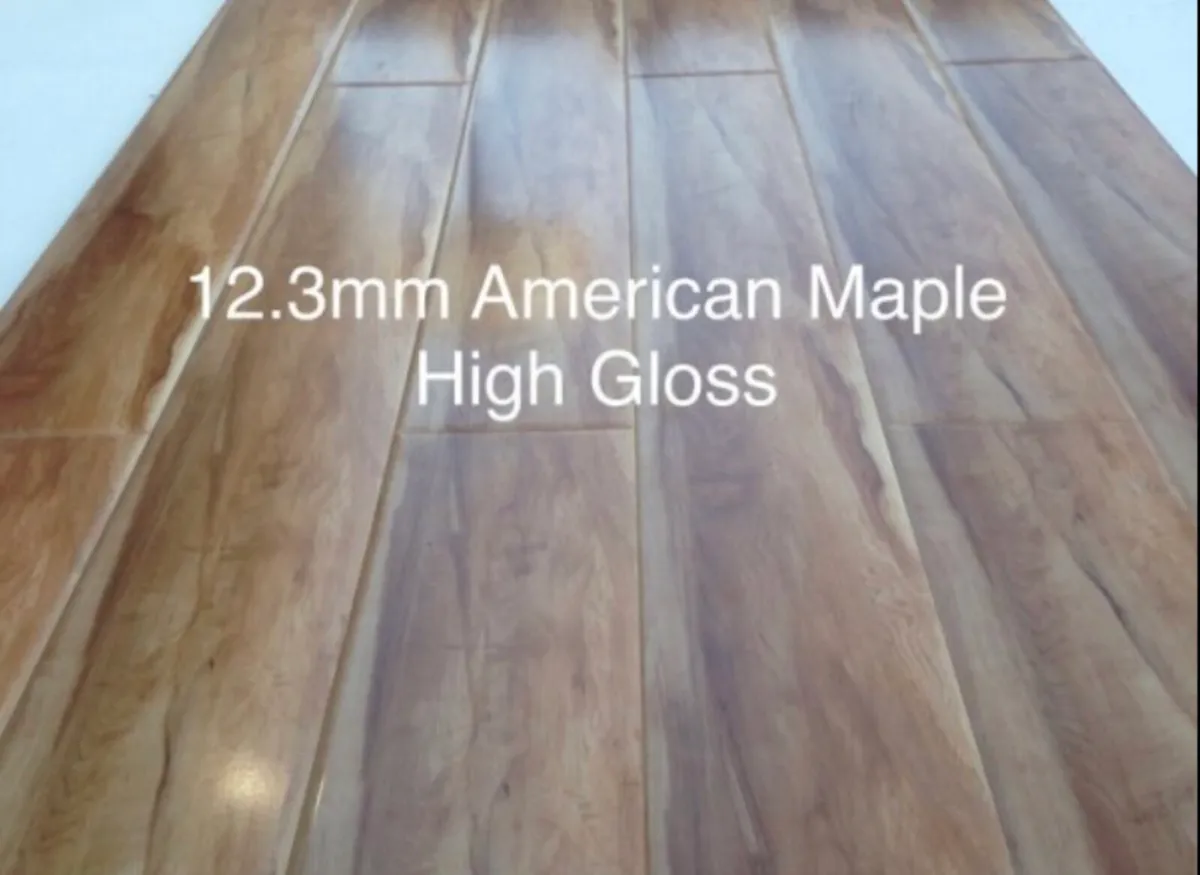 New 12mm American Maple Gloss Laminated - Image 1