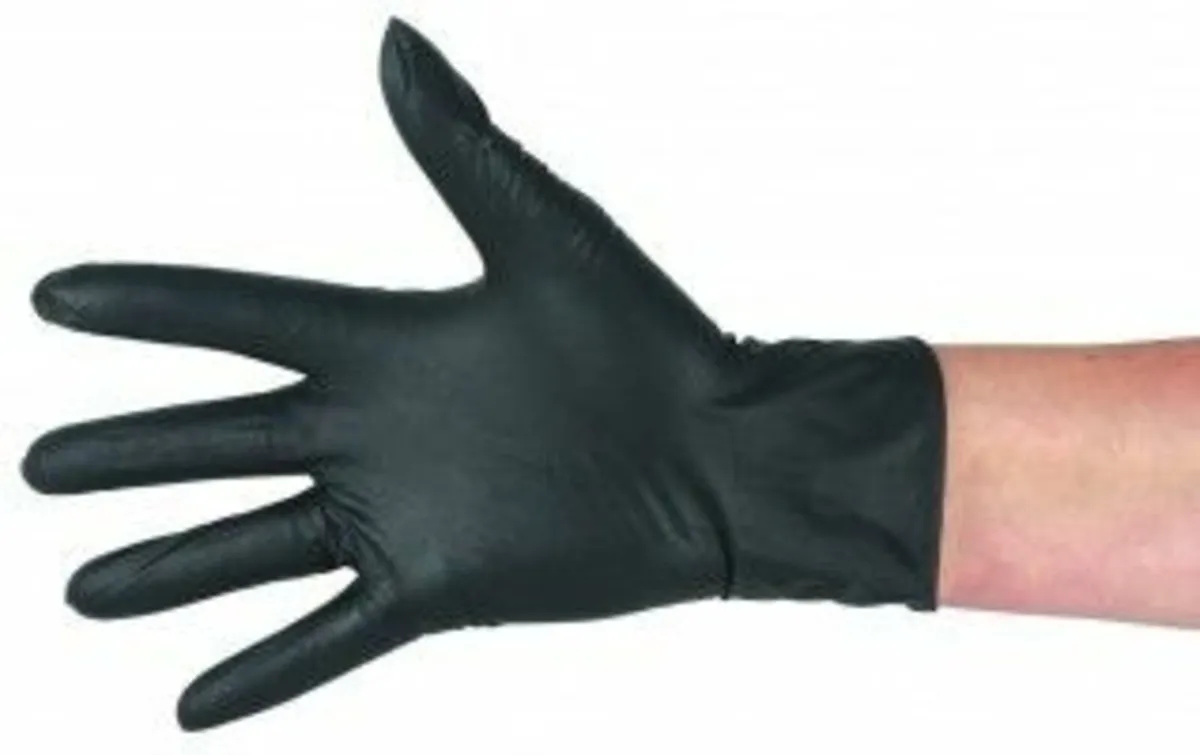 Milkers Black nitrile Milking Gloves - Image 3